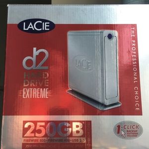 LaCie 250GB External Hard Drive via USB